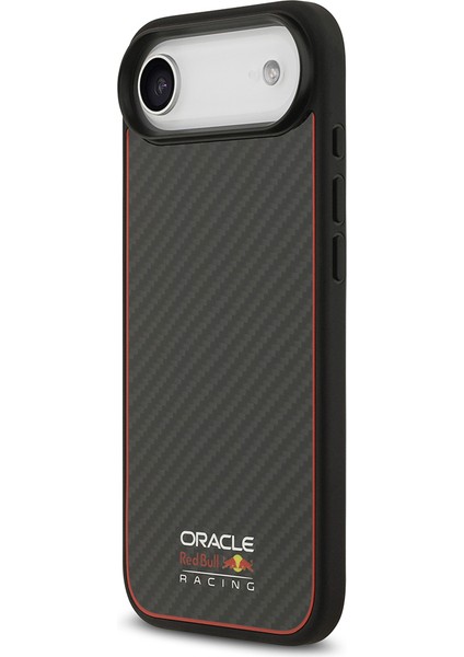 iPhone 17 Air Kılıf Redbull Lisanslı M-Safeli Karbon Fiber Parlayan Logolu Kevlar Kapak Siyah fiyatları