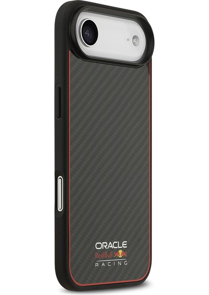 iPhone 17 Air Kılıf Redbull Lisanslı M-Safeli Karbon Fiber Parlayan Logolu Kevlar Kapak Siyah fırsatları