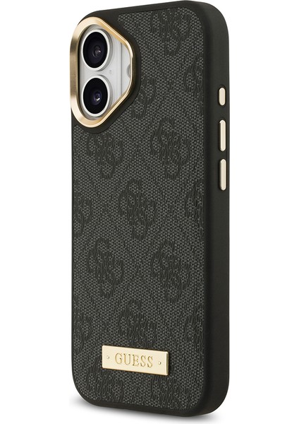 iPhone 17 Uyumlu Kılıf Guess Lisanslı M-Safeli 4g Desenli Pu Metal Plaka Klasik Logolu Kapak Siyah fiyatları