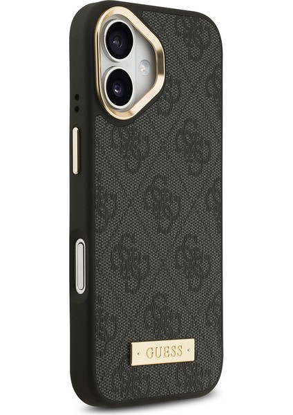 iPhone 17 Uyumlu Kılıf Guess Lisanslı M-Safeli 4g Desenli Pu Metal Plaka Klasik Logolu Kapak Siyah fırsatları