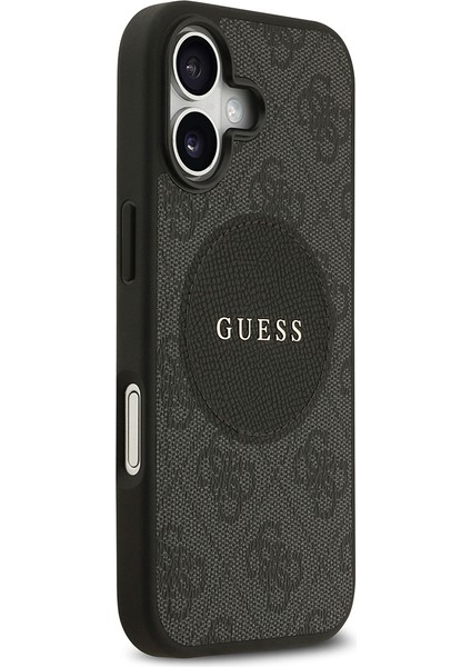 iPhone 17 Uyumlu Kılıf Guess Orjinal Lisanslı M-Safeli Yazı Logolu Circle Classic Kapak Siyah fiyatları