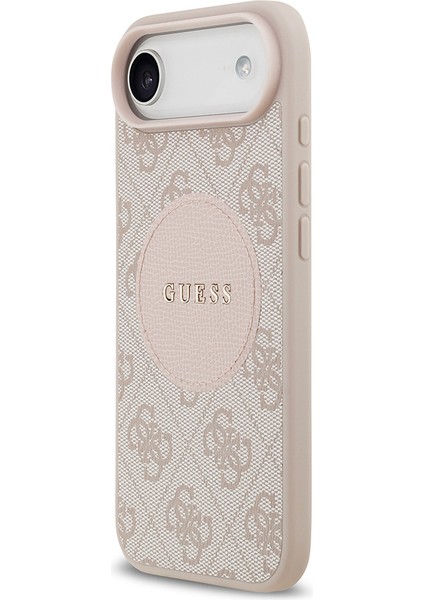iPhone 17 Air Uyumlu Kılıf Guess Orjinal Lisanslı M-Safeli Yazı Logolu Circle Classic Kapak Pembe fiyatları