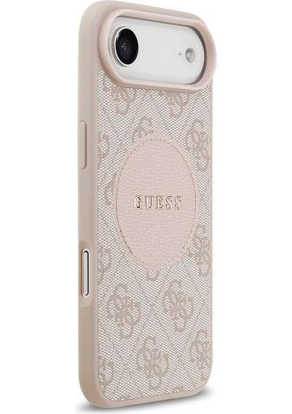 iPhone 17 Air Uyumlu Kılıf Guess Orjinal Lisanslı M-Safeli Yazı Logolu Circle Classic Kapak Pembe fırsatları