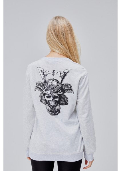 Mooncover Kadın Baskılı Sweatshirt - Karmelanj