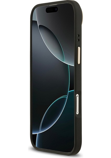 iPhone 17 Air Uyumlu Kılıf Guess Lisanslı M-Safeli Grained Yazı ve Taşlı 4g Logolu Kapak Siyah indirimleri