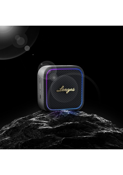 S890 Su Geçirmez Özellikli Rgb Işıklı Askılı Mini Otg-Tws Bluetooth Hoparlör V5.3 Siyah fiyatları