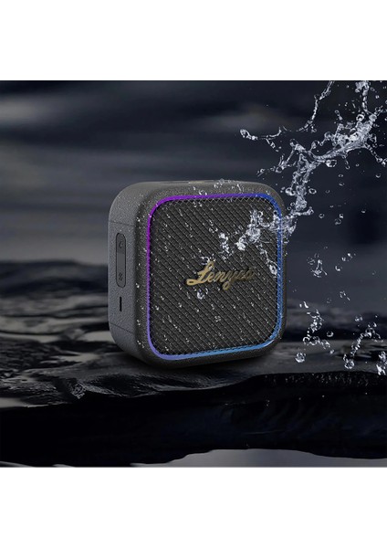 S890 Su Geçirmez Özellikli Rgb Işıklı Askılı Mini Otg-Tws Bluetooth Hoparlör V5.3 Siyah fırsatları