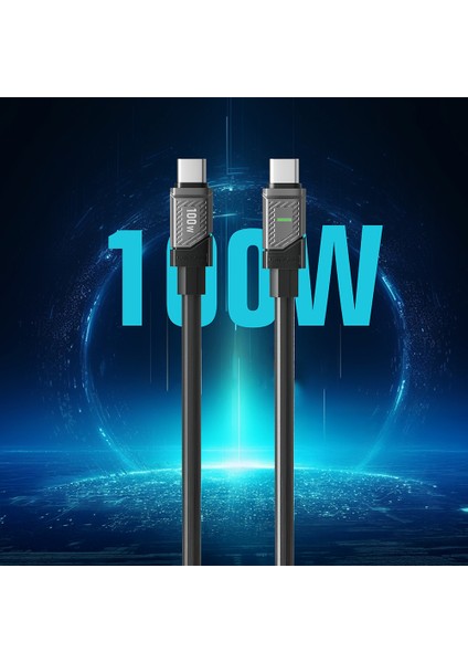 LC506 Type-C To Type-C Pd 100W Hızlı Şarj Özellikli Data ve Şarj Kablosu 1m Siyah modelleri