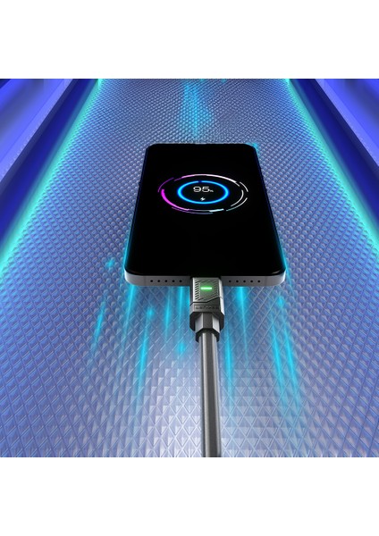 LC506 Type-C To Type-C Pd 100W Hızlı Şarj Özellikli Data ve Şarj Kablosu 1m Siyah fırsatları