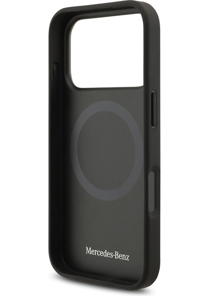 iPhone 17 Pro Kılıf Mercedes Benz Lisanslı M-Safeli Hakiki Deri Nostaljik Yıldız Dizayn Kahverengi