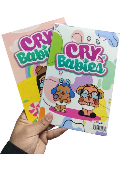 Cry Babies Sticker Etiket Albümü 250’DEN Fazla Renkli Sticker Etiket Koleksiyon Seti 1 Adet