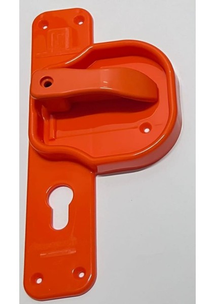 Bariyerli Güvenli ve Kırılmaz Kapı Kolu (Tuıruncu-Turuncu)