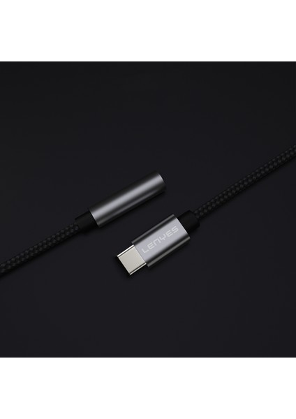 AX105 Type-C To 3.5mm Aux Çevirici Örgülü Ses Adaptörü Gümüş fiyatları