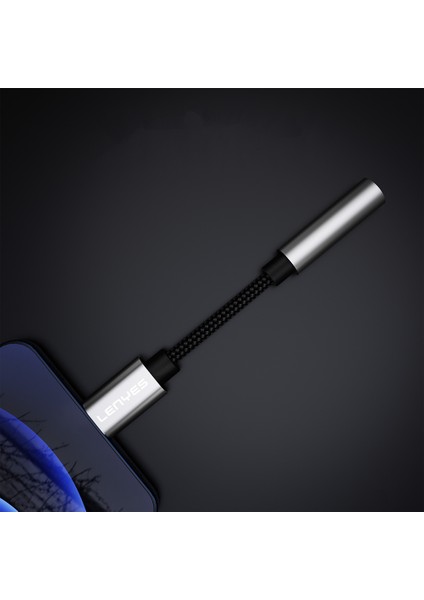 AX105 Type-C To 3.5mm Aux Çevirici Örgülü Ses Adaptörü Gümüş fırsatları