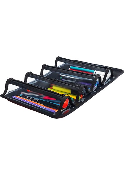 4 Bölmeli Kalem Kutusu ( 4 Bölmeli Kalemlik ) Ekose Desen 1 Adet fiyatları