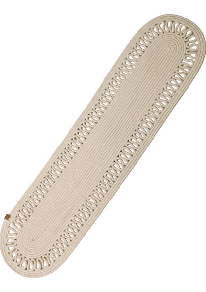 Jutty Hasır Görünümlü 5 Parça Jüt Masa Takımı Örgü Krem – 4’lü Amerikan Servis Supla + 1 Runner modelleri