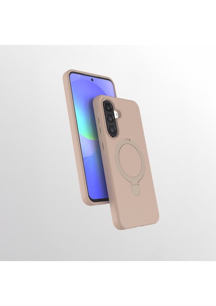 Samsung Galaxy A36 5g Kılıf Manyetik Şarj Özellikli Yüzüklü Standlı Samara Kapak