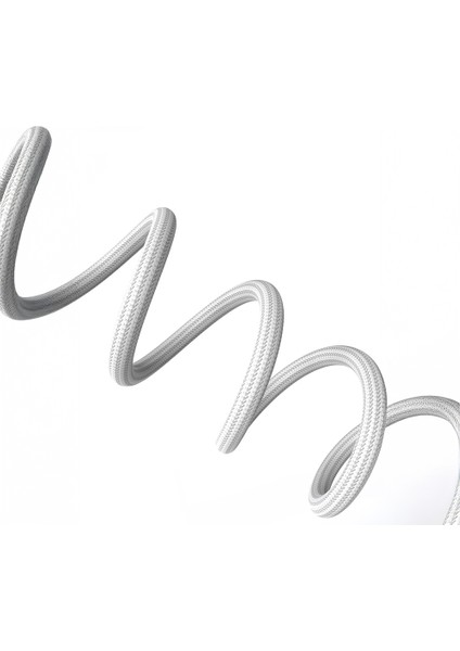 LC536 Type-C To Type-C Pd Örgü Tasarımlı Hızlı Şarj Özellikli Şarj Kablosu 60W 1m Beyaz fırsatları