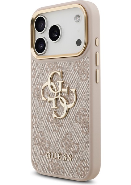 iPhone 17 Pro Uyumlu Kılıf Guess Orjinal Lisanslı 4g Büyük Metal Logolu Kalın Askılı Kapak Pembe fiyatları