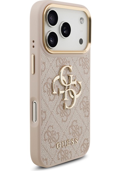 iPhone 17 Pro Uyumlu Kılıf Guess Orjinal Lisanslı 4g Büyük Metal Logolu Kalın Askılı Kapak Pembe fırsatları