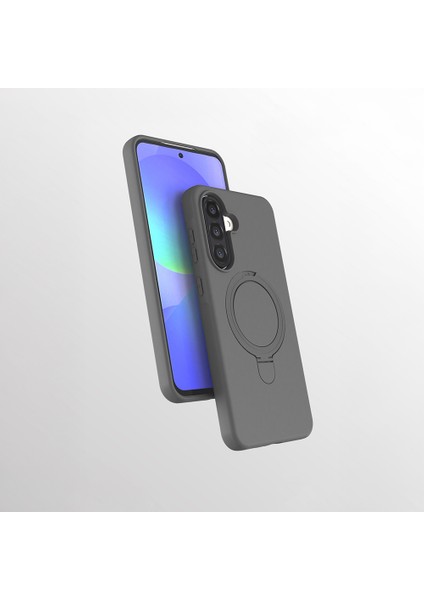 Samsung Galaxy A56 5g Kılıf Manyetik Şarj Özellikli Yüzüklü Standlı Samara Kapak