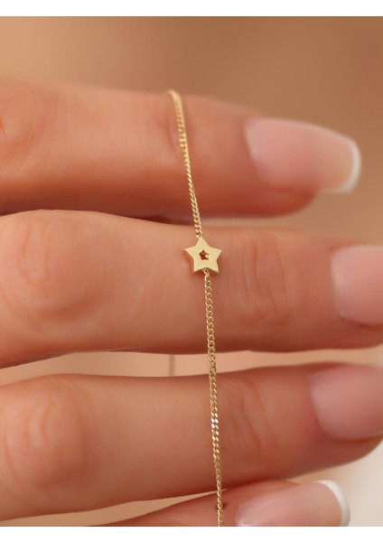 14 Ayar Altın Yıldız Bileklik fırsatları