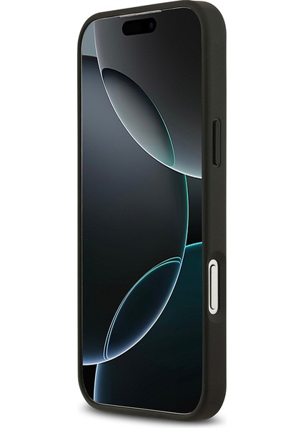 iPhone 17 Pro Max Uyumlu Kılıf Guess Lisanslı M-Safeli Taneli Çiçek Tasarım Metal Yazı Logolu Siyah indirimleri