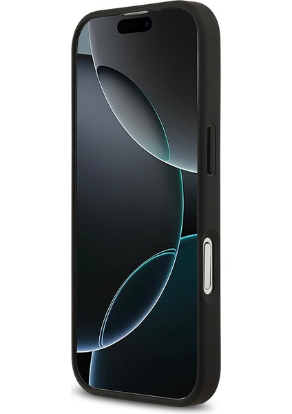 iPhone 17 Uyumlu Kılıf Lacoste Lisanslı M-Safe Şarj Özellikli Pu Deri Metal Logolu Kapak Siyah indirimleri