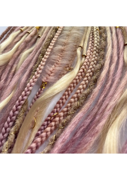 , Helen2 40'lı Afro Toka, Platin, Platin Pembe Ombre modelleri