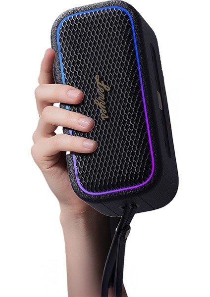 S891 Rgb Işıklı Taşınabilir Su Geçirmez Otg-Tws Bluetooth Hoparlör V5.3 80W Siyah fiyatları