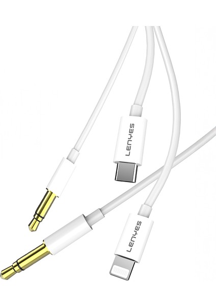 AX106 Lightning To 3.5mm Aux Audio Kablo 1m Beyaz fırsatları