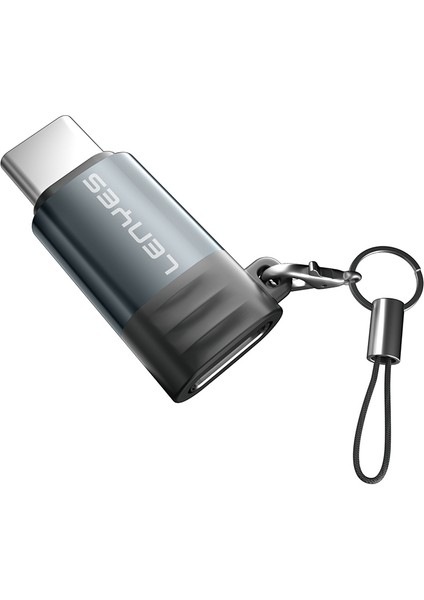 AX111 Lightning To Type-C Çevirici Otg Adaptör Siyah