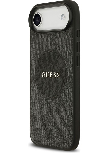 iPhone 17 Air Uyumlu Kılıf Guess Orjinal Lisanslı M-Safeli Yazı Logolu Circle Classic Kapak Siyah fiyatları