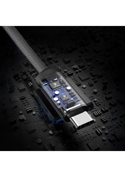 LC537 Usb-A To Type-C Örgü Tasarımlı Hızlı Şarj Özellikli Data ve Şarj Kablosu 10W 1m Siyah fırsatları