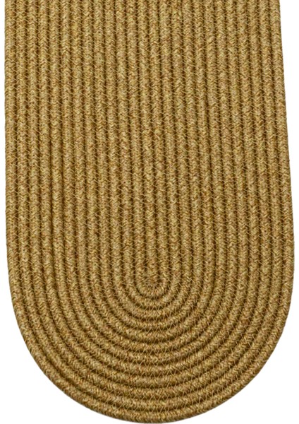 Jutty Hasır Görünümlü Jüt Dokuma Oval Natural Düz Dekoratif Runner 25X90 Mutfak Salon Masa Örtüsü fiyatları