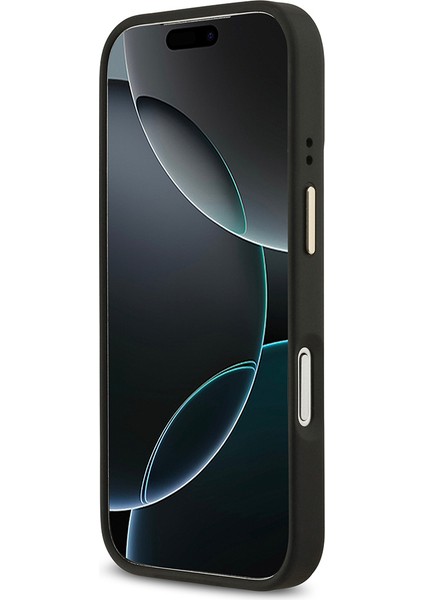 iPhone 17 Pro Uyumlu Kılıf Guess Lisanslı M-Safeli 4g Desenli Pu Metal Plaka Klasik Logolu Siyah indirimleri