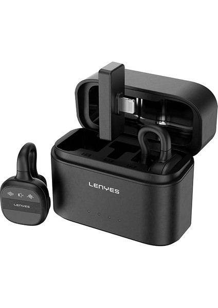 LM209 Lightning Portlu Kablosuz Yaka Mikrofonu Siyah