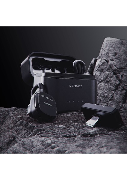 LM209 Lightning Portlu Kablosuz Yaka Mikrofonu Siyah