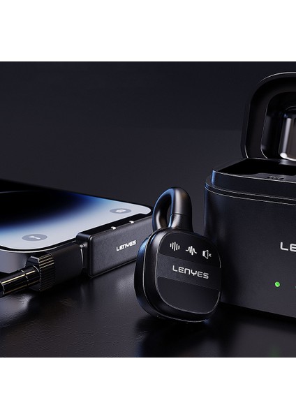 LM209 Lightning Portlu Kablosuz Yaka Mikrofonu Siyah