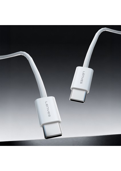 LC526 Type-C To Type-C Akıllı Çip Koruma Özellikli Data ve Şarj Kablosu 60W 1.2m Beyaz fiyatları