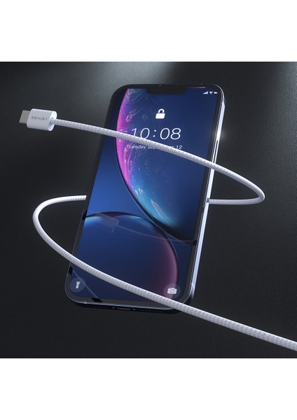 LC526 Type-C To Type-C Akıllı Çip Koruma Özellikli Data ve Şarj Kablosu 60W 1.2m Beyaz modelleri