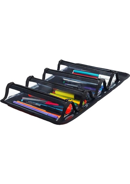 4 Bölmeli Kalem Kutusu ( 4 Bölmeli Kalemlik ) Lacivert 1 Adet fiyatları