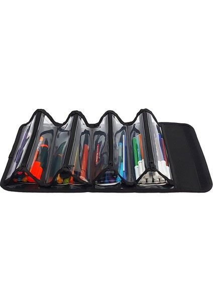 4 Bölmeli Kalem Kutusu ( 4 Bölmeli Kalemlik ) Lacivert 1 Adet modelleri