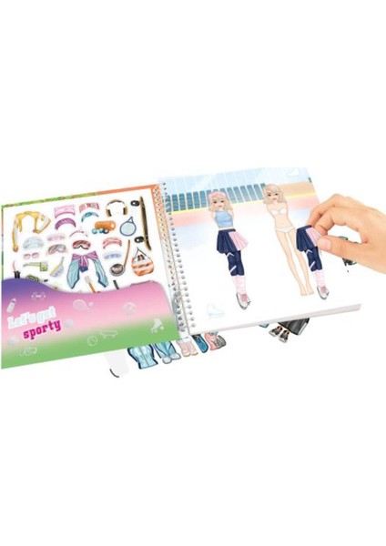 Topmodel Dress Me Up Sporty – Spor Temalı Giydirme ve Tasarım Defteri (Stickerlı Moda Kitabı) modelleri