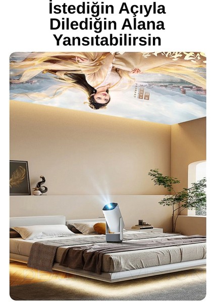 K2 Powerbank Şarjlı 4K Çözünürlük Android Projeksyion Cihazı 5g Wifi Destekli Full Hd Projektör indirimleri