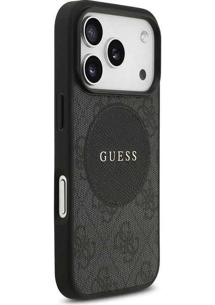 iPhone 17 Pro Uyumlu Kılıf Guess Orjinal Lisanslı M-Safeli Yazı Logolu Circle Classic Kapak Siyah fırsatları