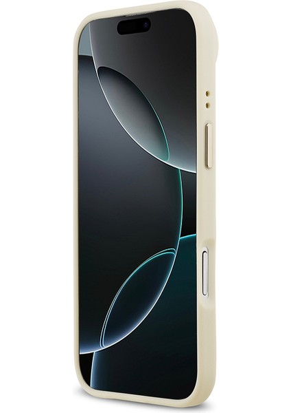 iPhone 17 Air Uyumlu Kılıf Guess Orjinal Lisanslı M-Safeli Grained Yazı ve Taşlı 4g Logolu Kapak Bej indirimleri