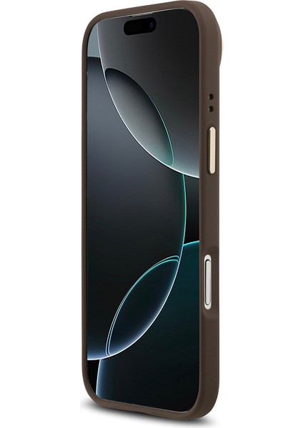 iPhone 17 Air Uyumlu Kılıf Guess Lisanslı M-Safeli Sıcak Baskı Yazı Logolu Pu Deri Peony Kahverengi indirimleri