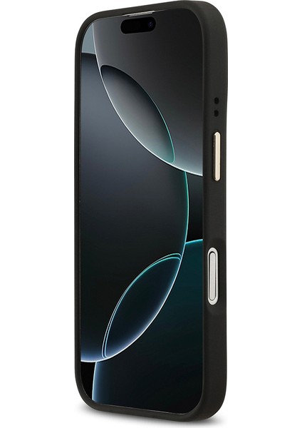 iPhone 17 Uyumlu Kılıf Guess Lisanslı M-Safeli Sıcak Baskılı Yazı Logolu Pu Deri Peony Kapak Siyah indirimleri