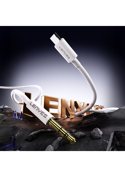 AX102 Type-C To 3.5mm Aux Audio Kablo 1m Beyaz fiyatları